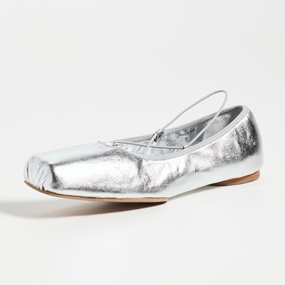 REFORMATION Barbara Leather Ballet Flats - Picture 3 of 16